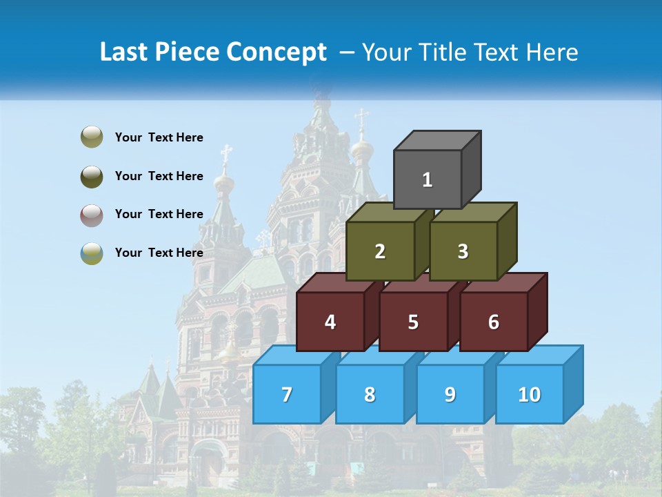 A Church With A Blue Sky In The Background PowerPoint Template