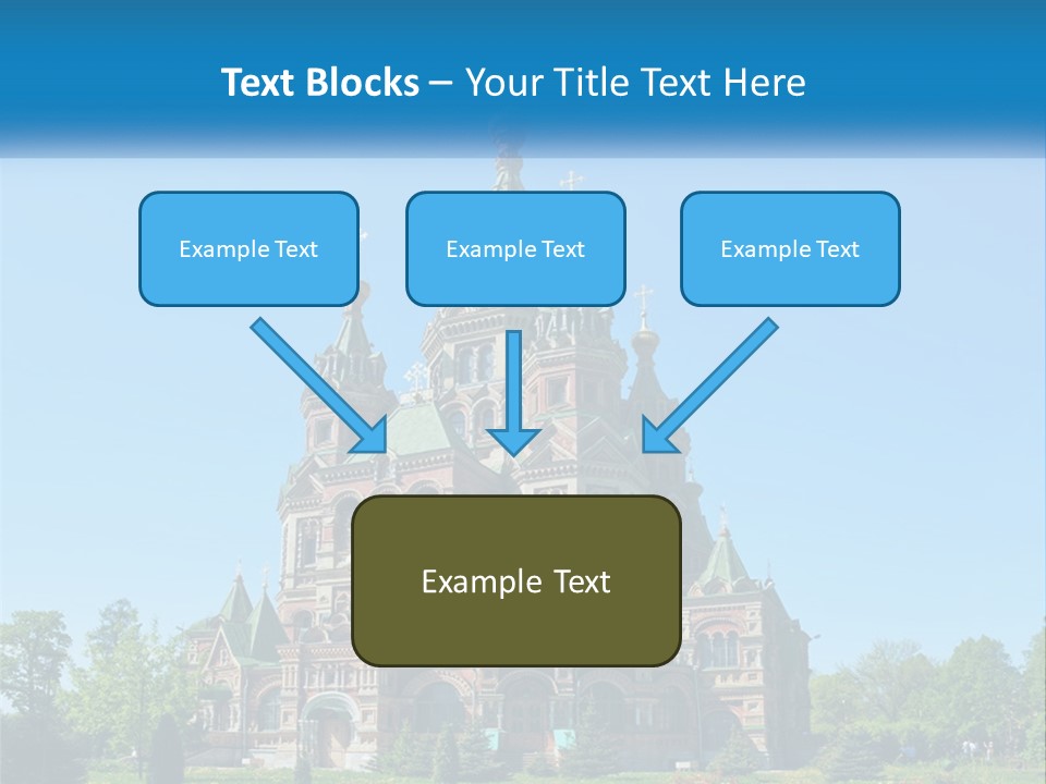 A Church With A Blue Sky In The Background PowerPoint Template