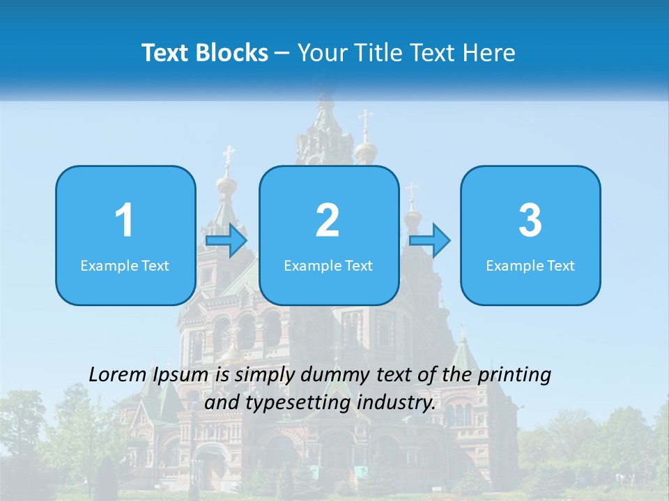 A Church With A Blue Sky In The Background PowerPoint Template