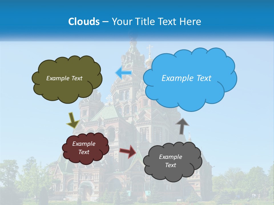 A Church With A Blue Sky In The Background PowerPoint Template