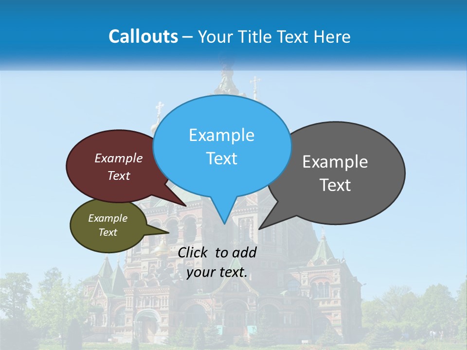 A Church With A Blue Sky In The Background PowerPoint Template