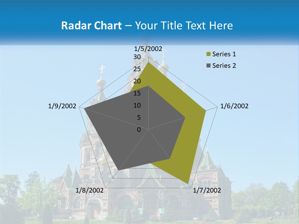 A Church With A Blue Sky In The Background PowerPoint Template