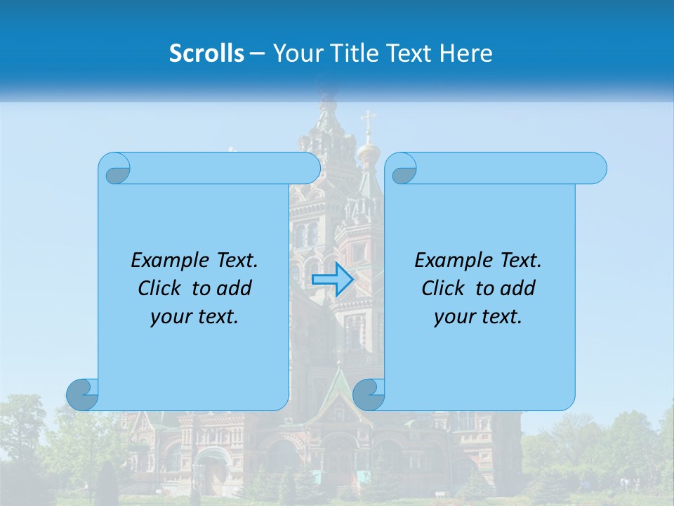 A Church With A Blue Sky In The Background PowerPoint Template