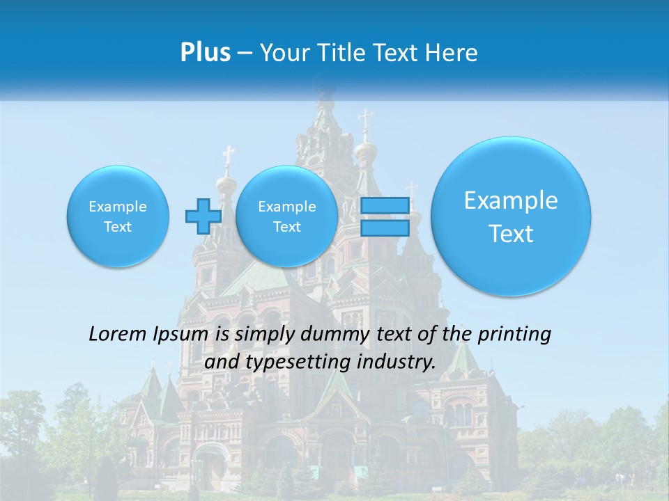 A Church With A Blue Sky In The Background PowerPoint Template