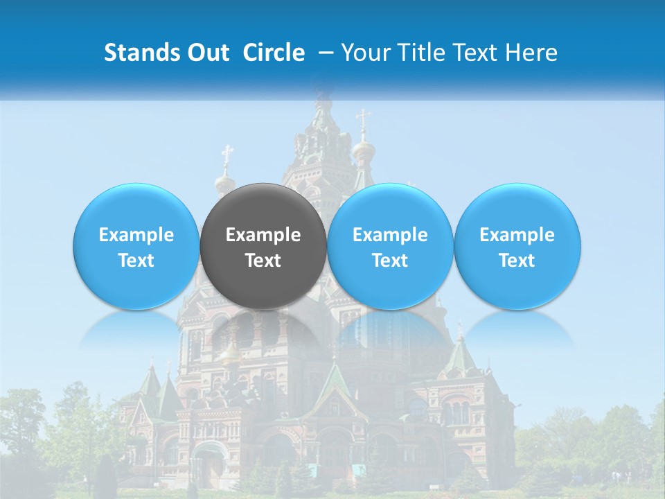 A Church With A Blue Sky In The Background PowerPoint Template