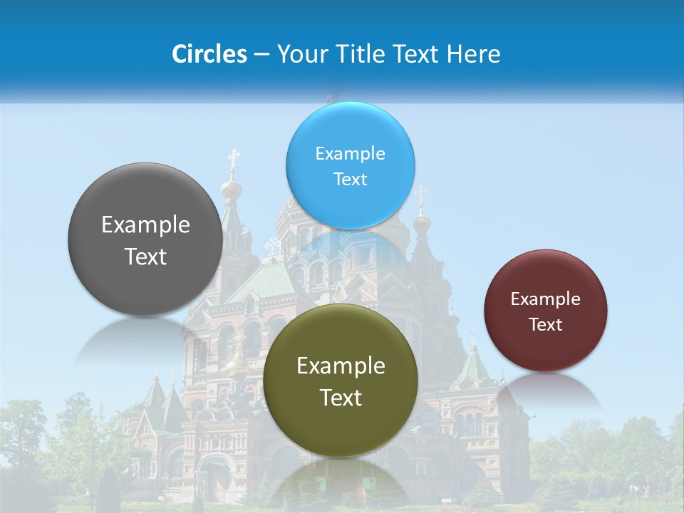 A Church With A Blue Sky In The Background PowerPoint Template