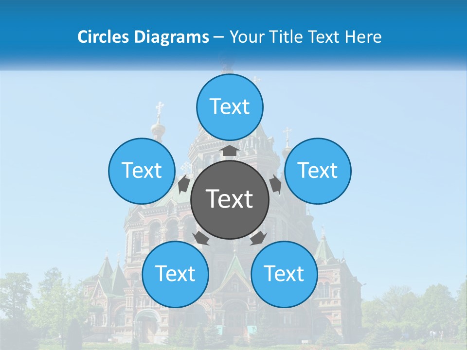 A Church With A Blue Sky In The Background PowerPoint Template