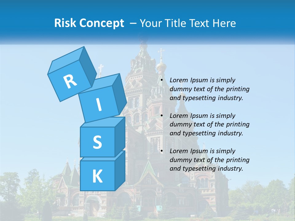 A Church With A Blue Sky In The Background PowerPoint Template