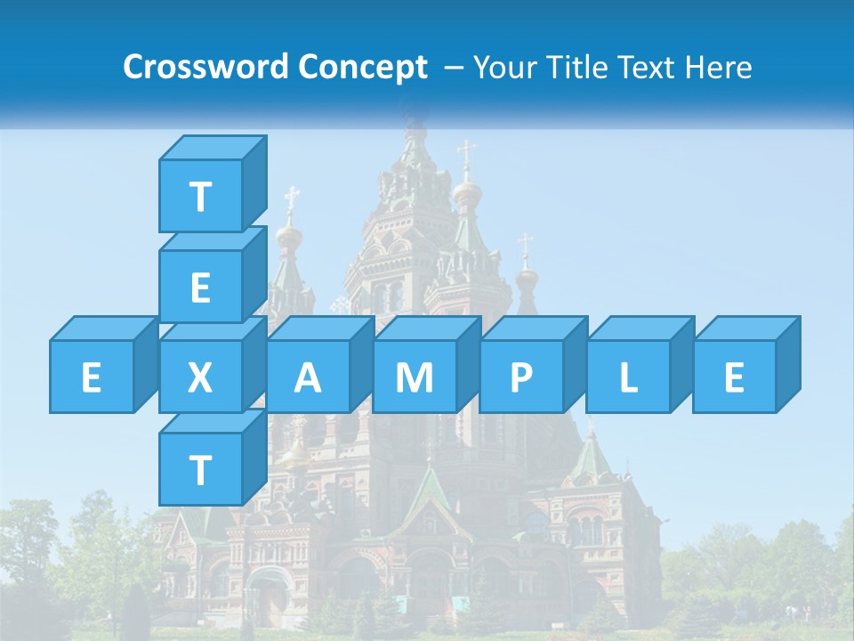 A Church With A Blue Sky In The Background PowerPoint Template