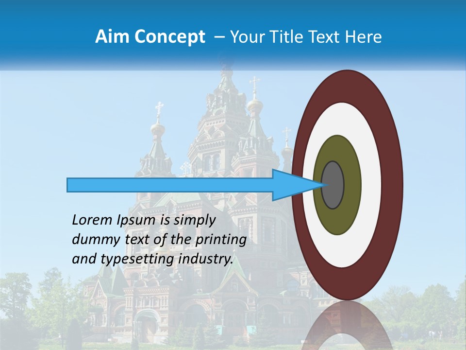 A Church With A Blue Sky In The Background PowerPoint Template