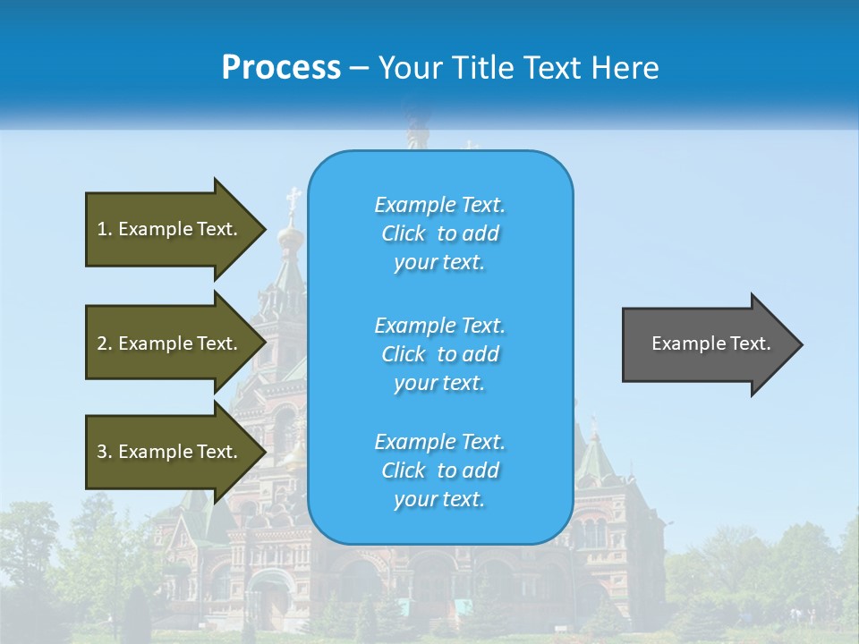 A Church With A Blue Sky In The Background PowerPoint Template