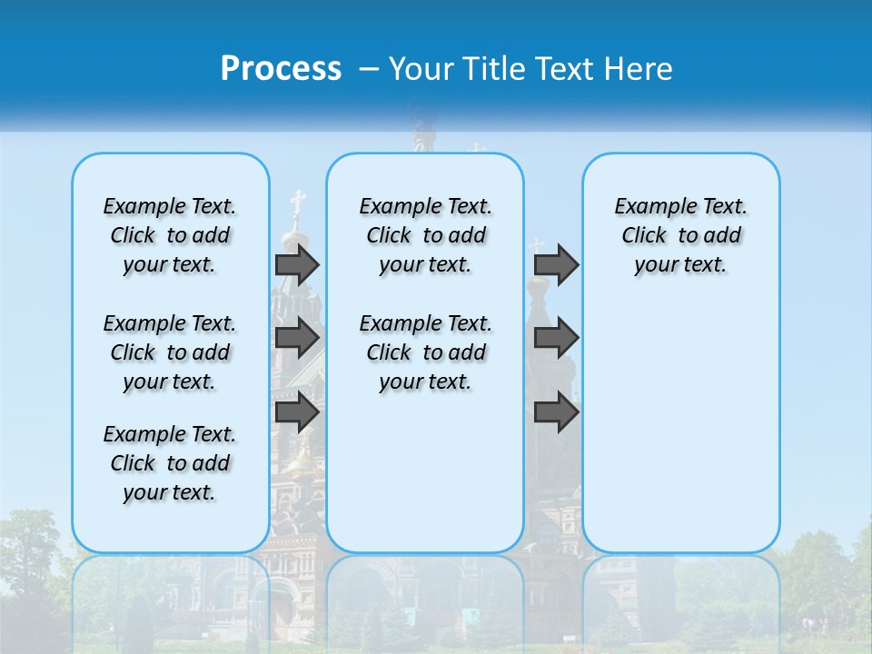 A Church With A Blue Sky In The Background PowerPoint Template