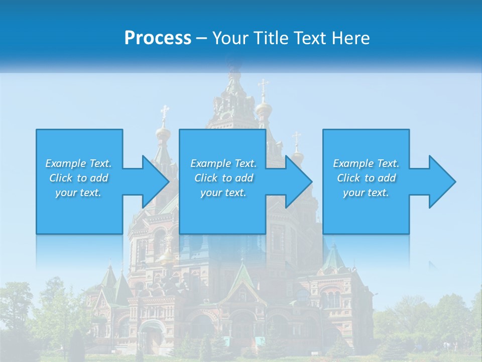 A Church With A Blue Sky In The Background PowerPoint Template