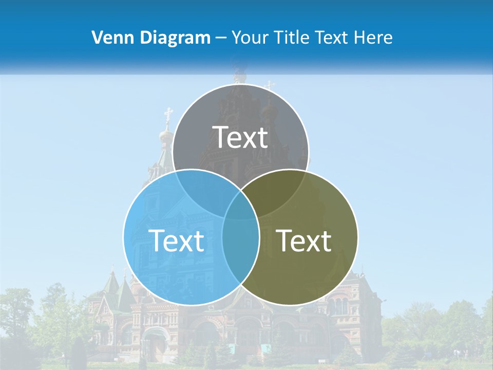 A Church With A Blue Sky In The Background PowerPoint Template