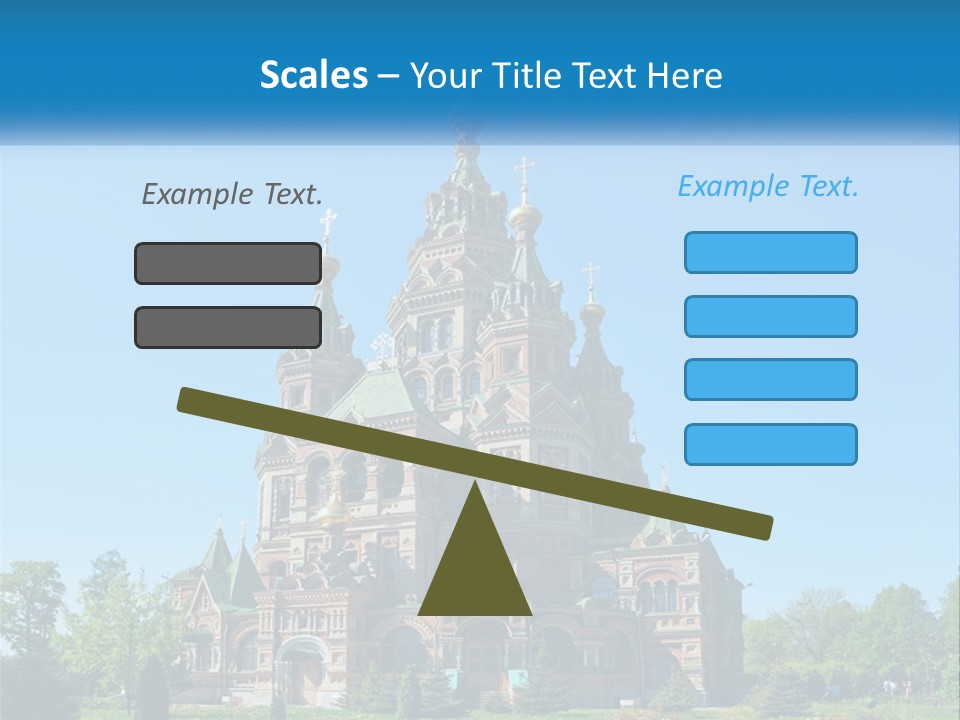 A Church With A Blue Sky In The Background PowerPoint Template