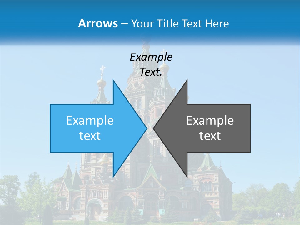 A Church With A Blue Sky In The Background PowerPoint Template