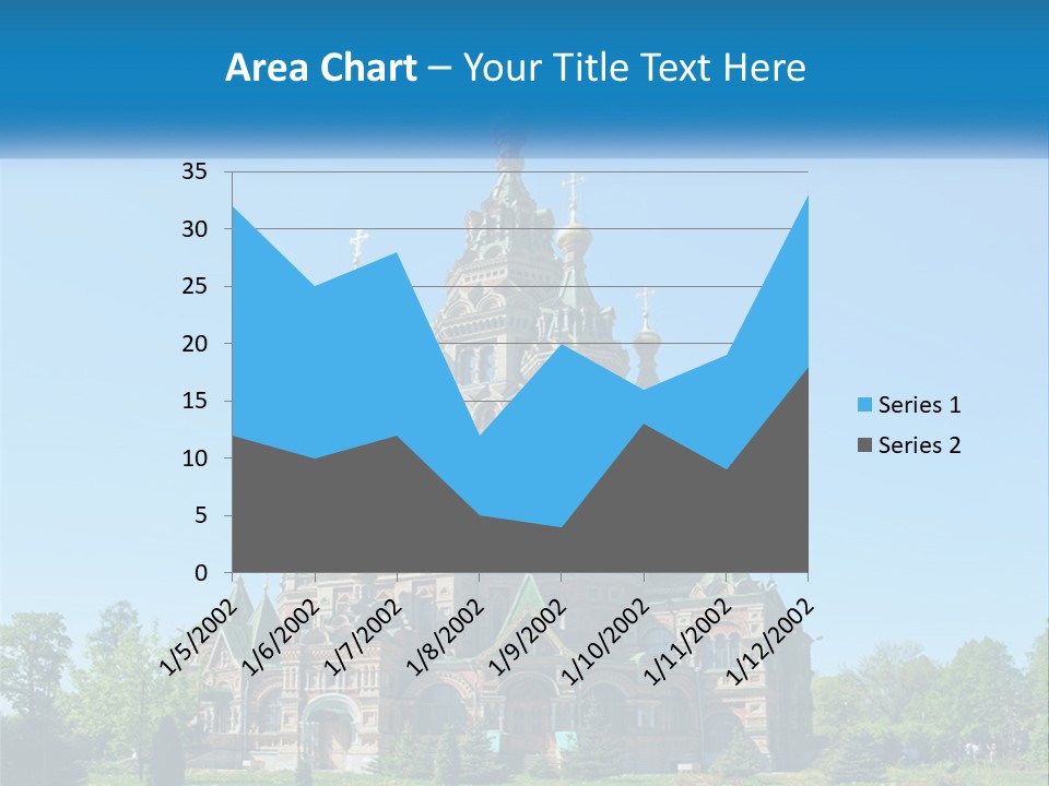 A Church With A Blue Sky In The Background PowerPoint Template