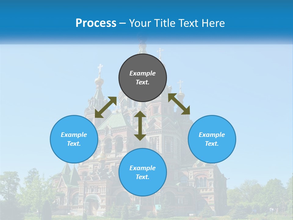 A Church With A Blue Sky In The Background PowerPoint Template