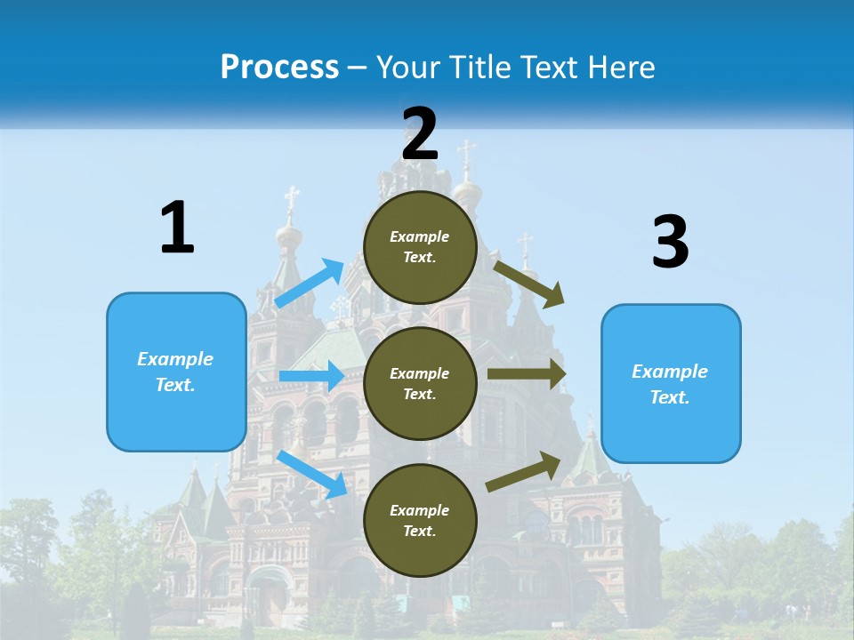 A Church With A Blue Sky In The Background PowerPoint Template