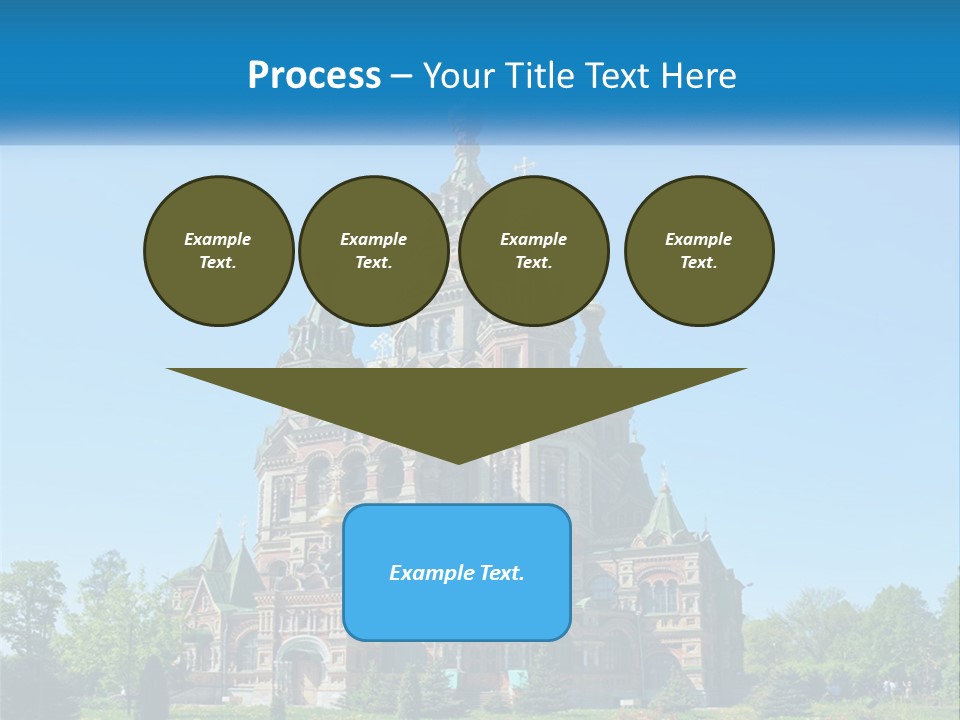 A Church With A Blue Sky In The Background PowerPoint Template