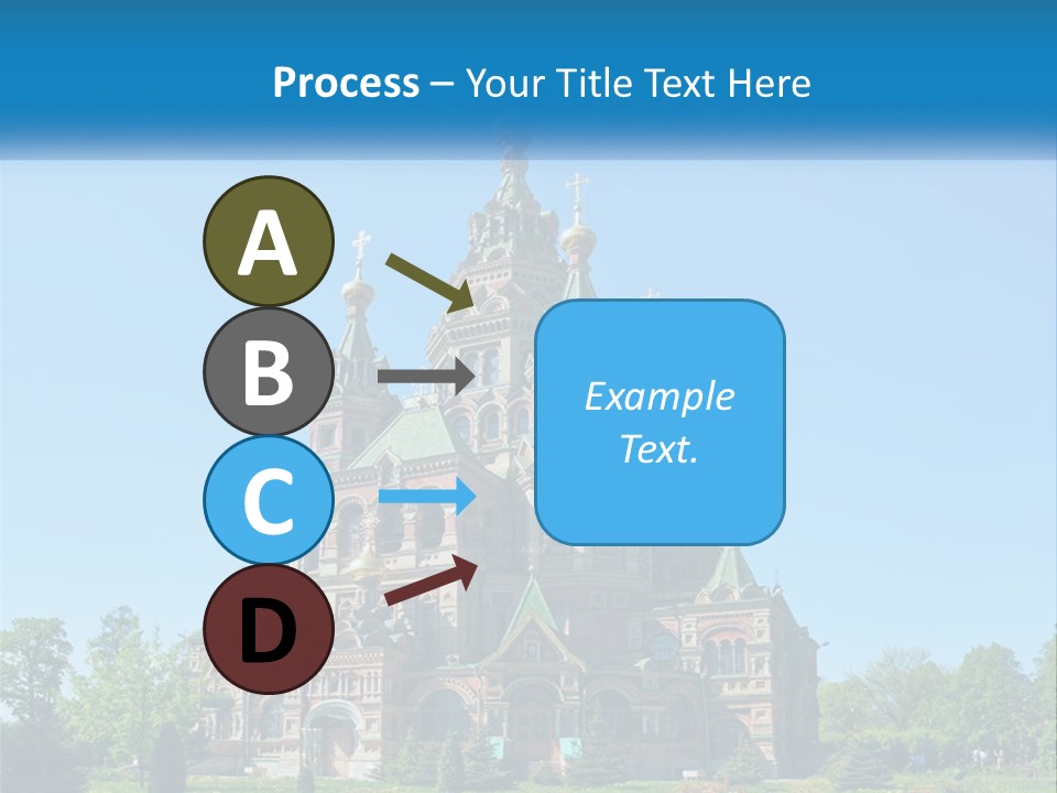 A Church With A Blue Sky In The Background PowerPoint Template