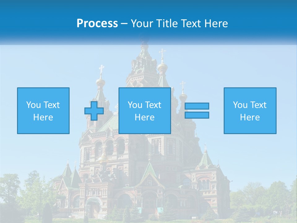 A Church With A Blue Sky In The Background PowerPoint Template