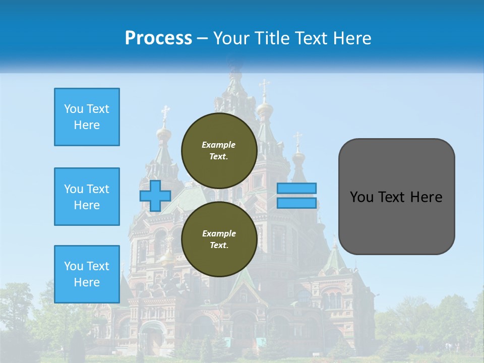 A Church With A Blue Sky In The Background PowerPoint Template