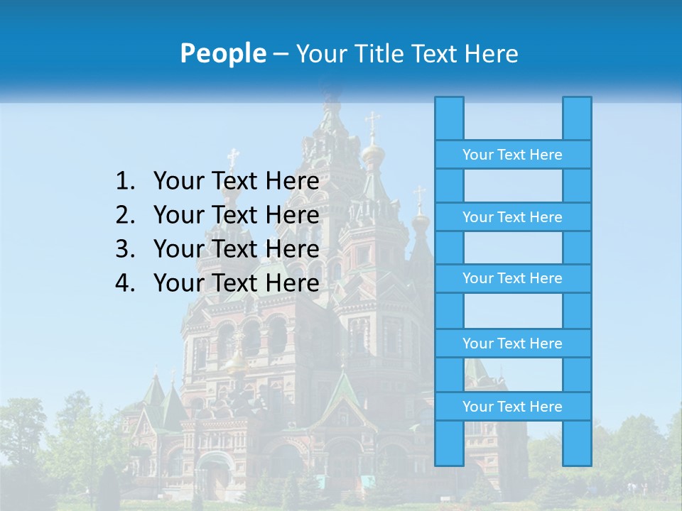 A Church With A Blue Sky In The Background PowerPoint Template