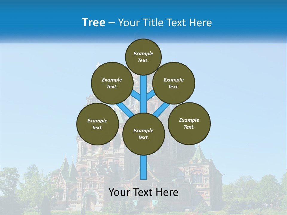 A Church With A Blue Sky In The Background PowerPoint Template