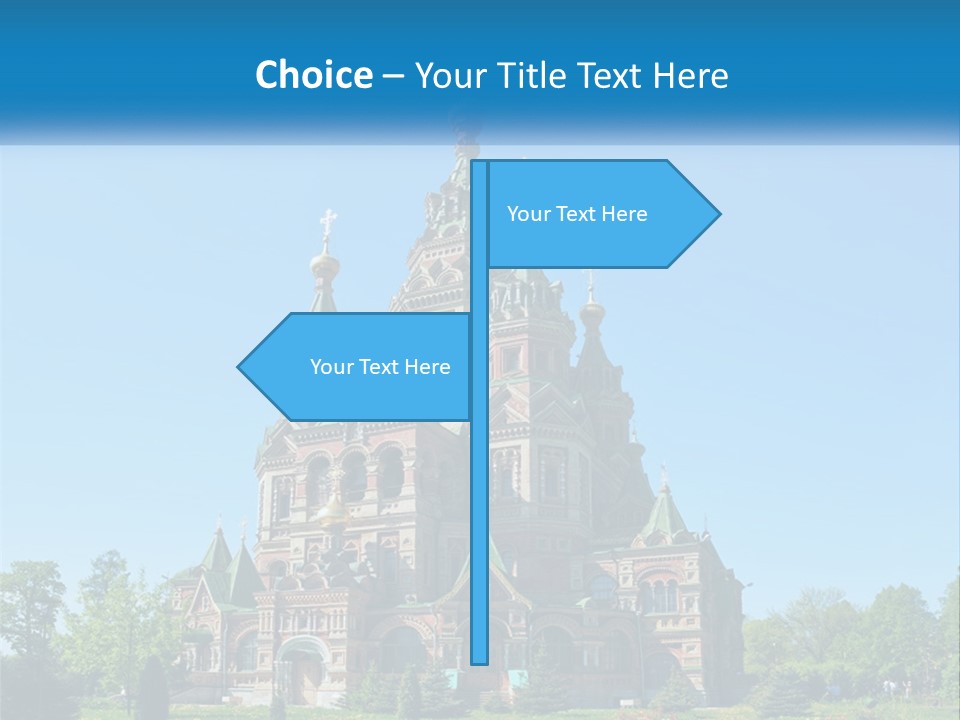 A Church With A Blue Sky In The Background PowerPoint Template