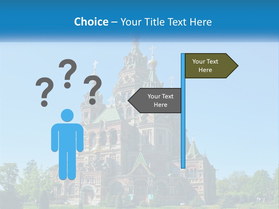 A Church With A Blue Sky In The Background PowerPoint Template
