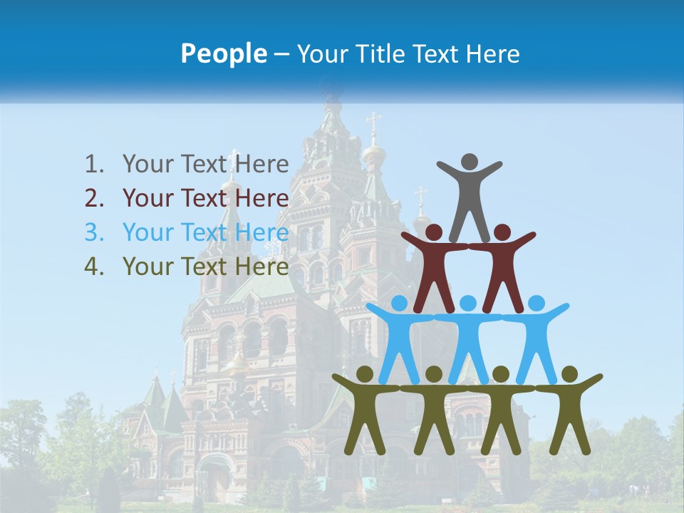 A Church With A Blue Sky In The Background PowerPoint Template