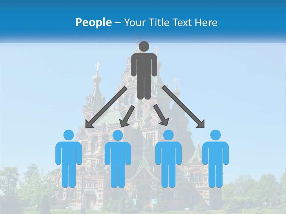 A Church With A Blue Sky In The Background PowerPoint Template