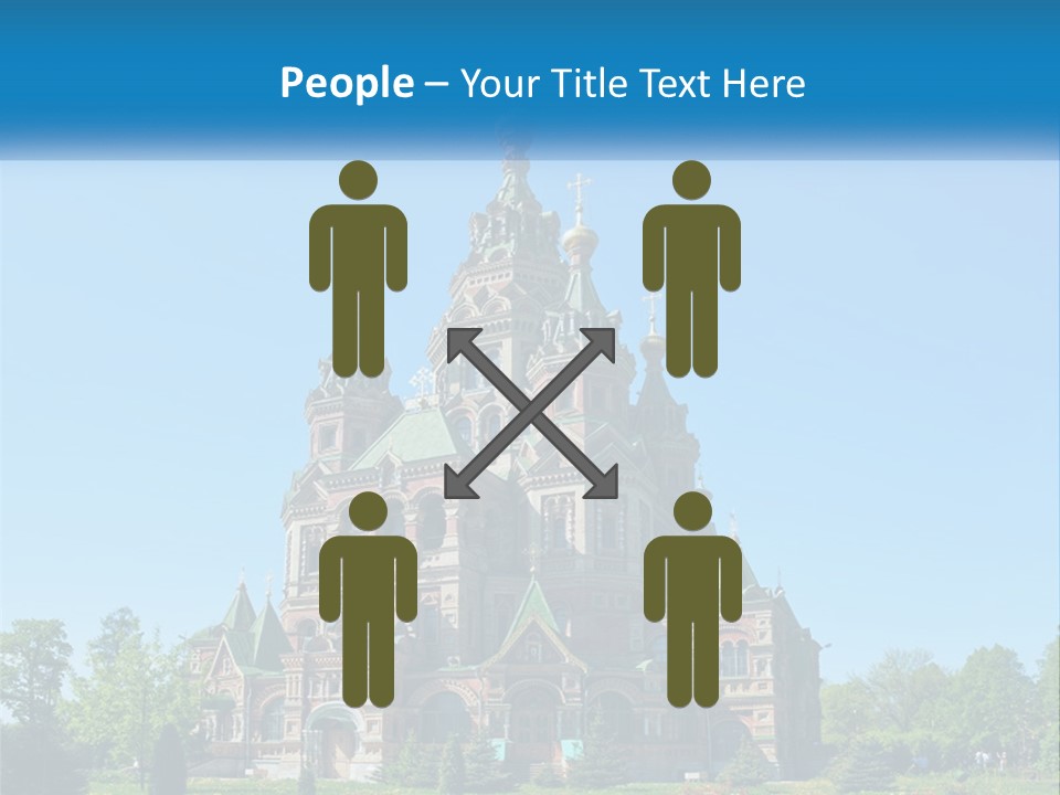 A Church With A Blue Sky In The Background PowerPoint Template