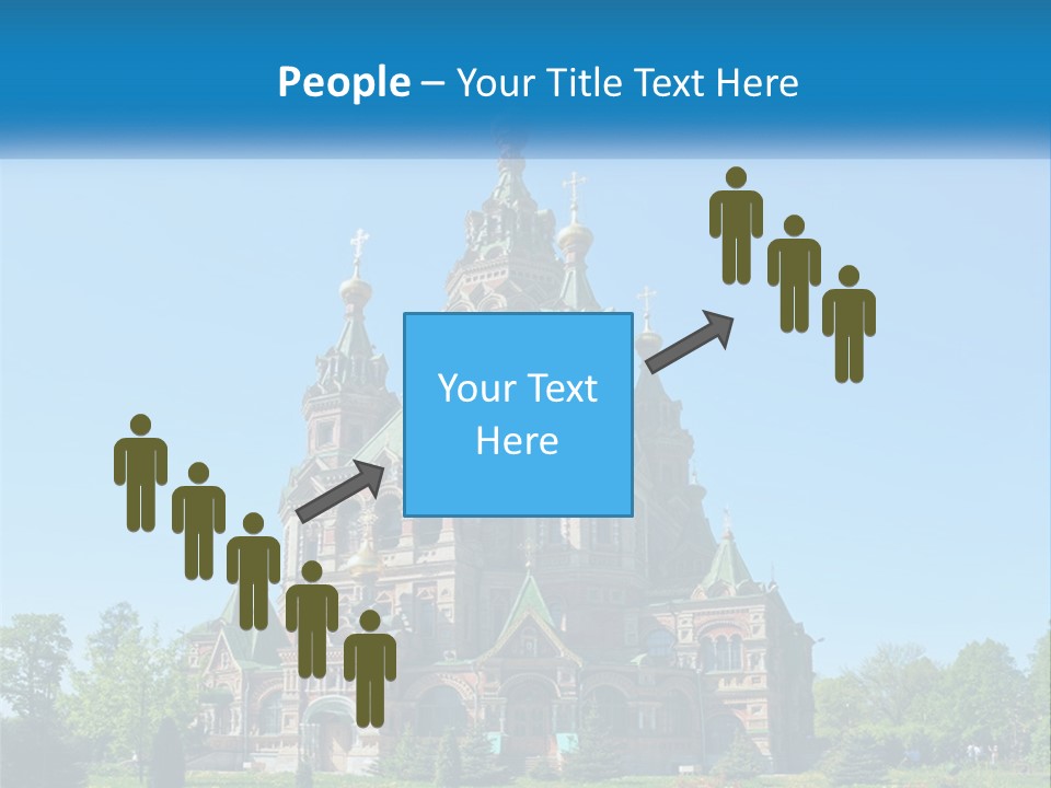 A Church With A Blue Sky In The Background PowerPoint Template