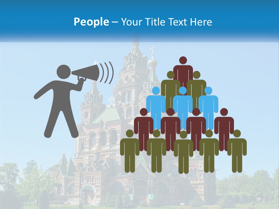 A Church With A Blue Sky In The Background PowerPoint Template