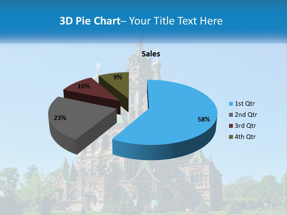 A Church With A Blue Sky In The Background PowerPoint Template