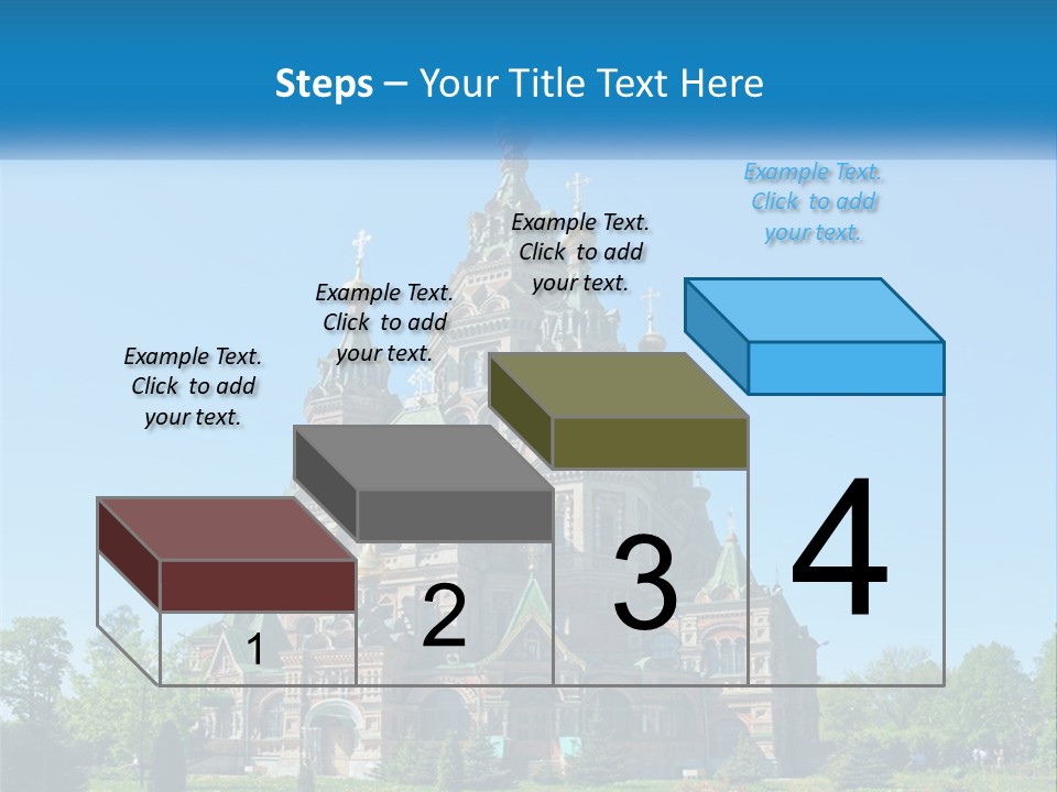 A Church With A Blue Sky In The Background PowerPoint Template