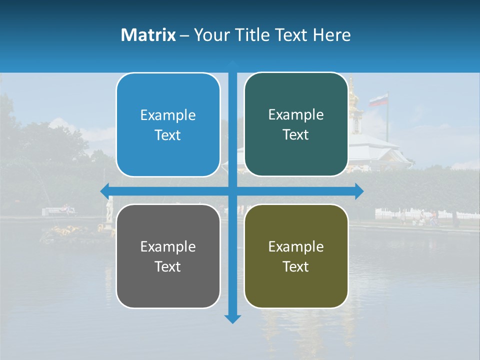 A Large Building With A Fountain In Front Of It PowerPoint Template