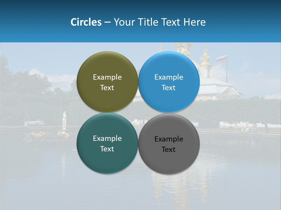 A Large Building With A Fountain In Front Of It PowerPoint Template