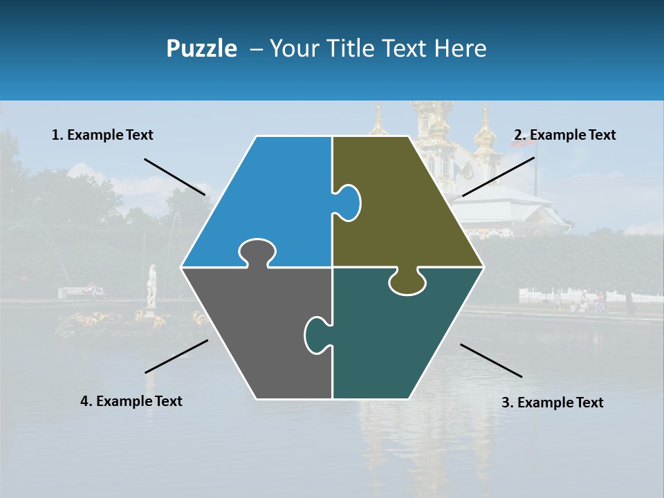A Large Building With A Fountain In Front Of It PowerPoint Template