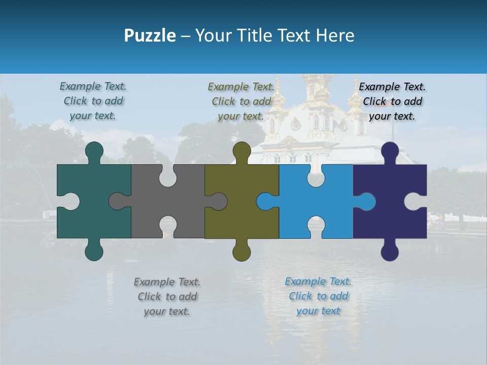 A Large Building With A Fountain In Front Of It PowerPoint Template