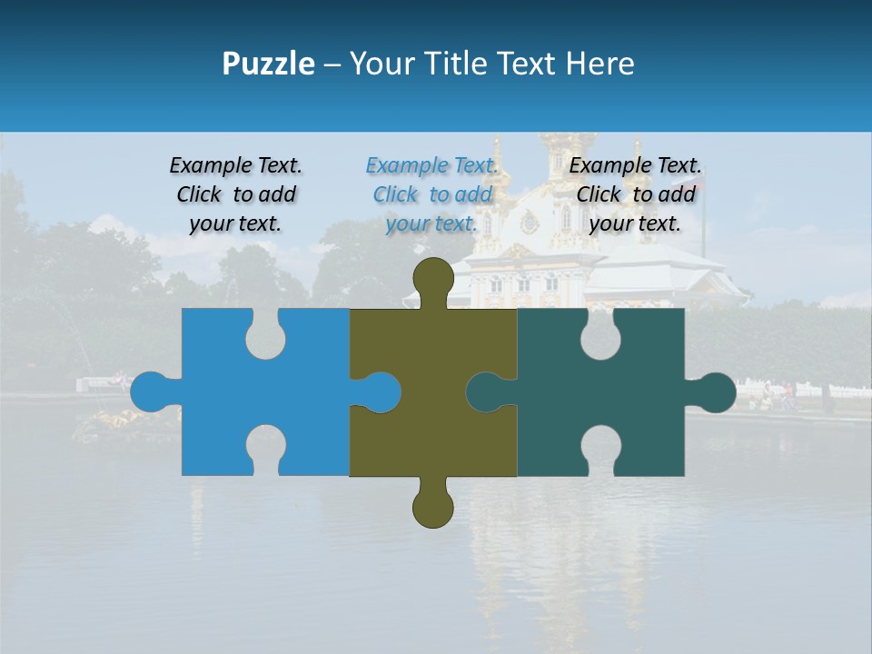 A Large Building With A Fountain In Front Of It PowerPoint Template