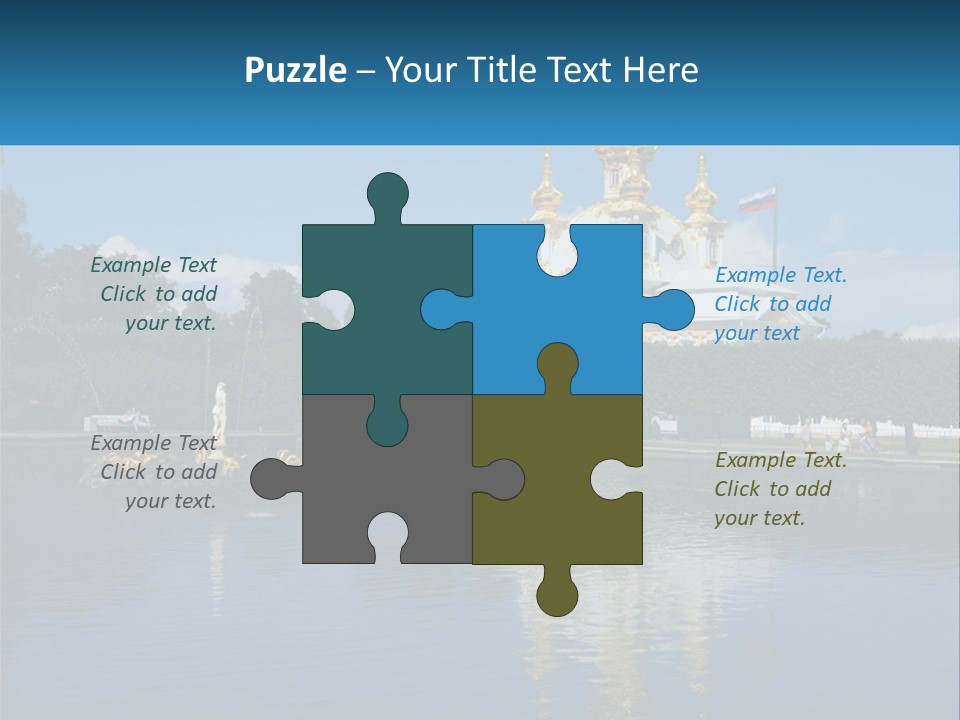 A Large Building With A Fountain In Front Of It PowerPoint Template