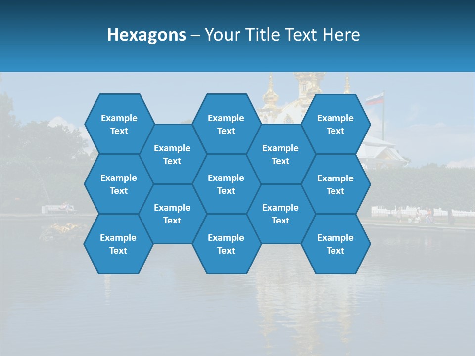 A Large Building With A Fountain In Front Of It PowerPoint Template