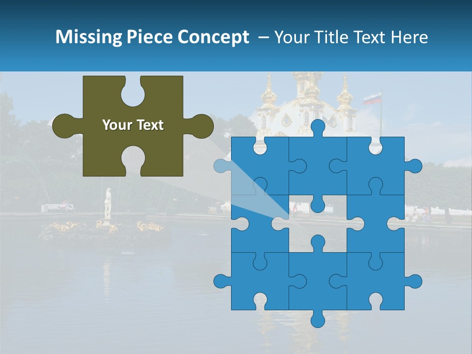 A Large Building With A Fountain In Front Of It PowerPoint Template