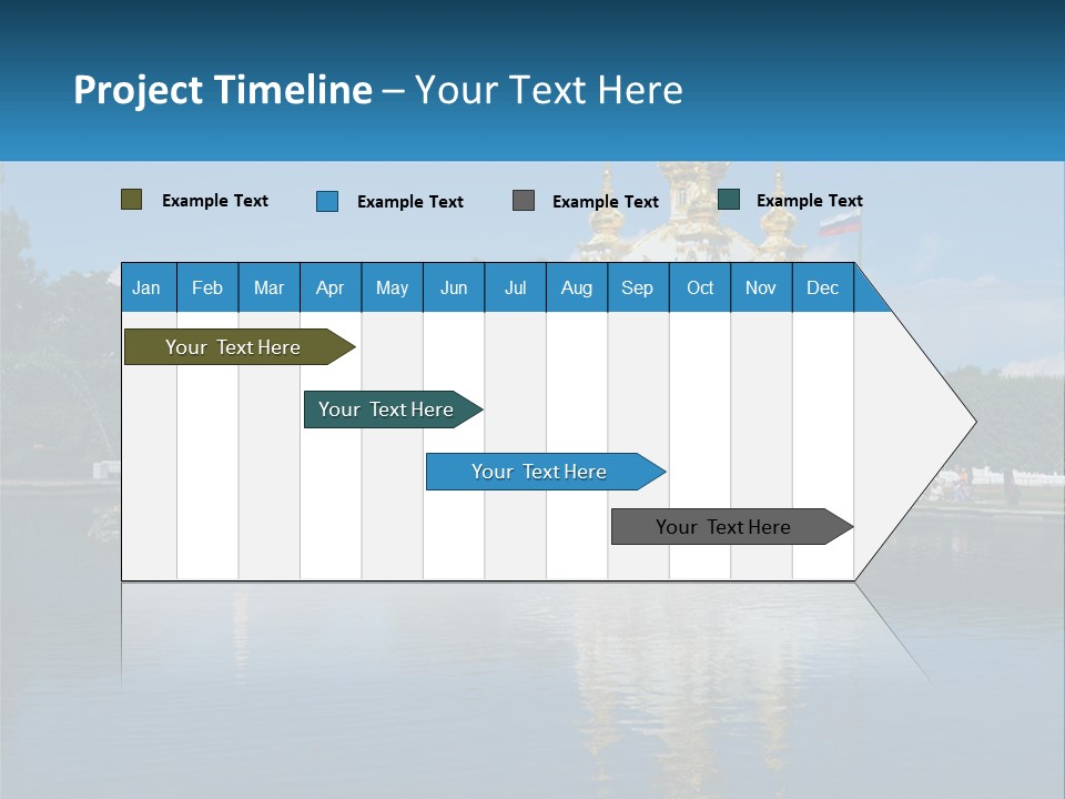 A Large Building With A Fountain In Front Of It PowerPoint Template