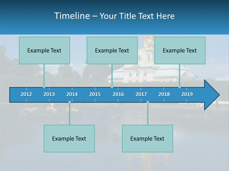 A Large Building With A Fountain In Front Of It PowerPoint Template