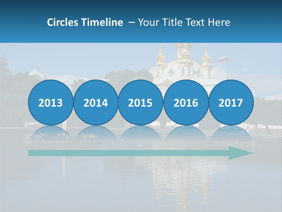 A Large Building With A Fountain In Front Of It PowerPoint Template
