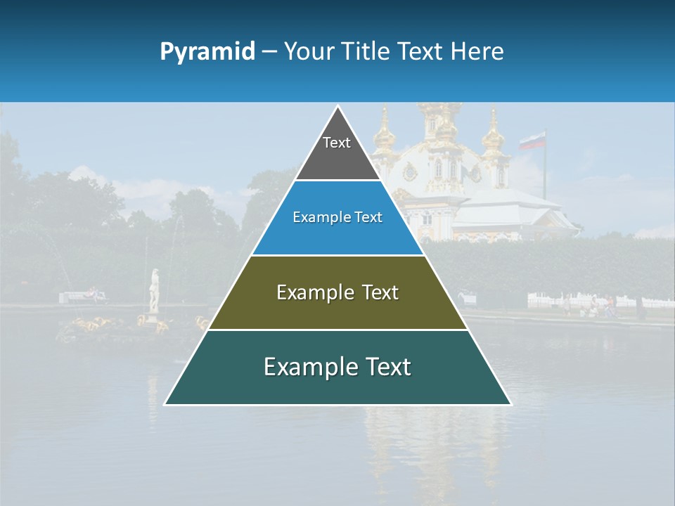 A Large Building With A Fountain In Front Of It PowerPoint Template